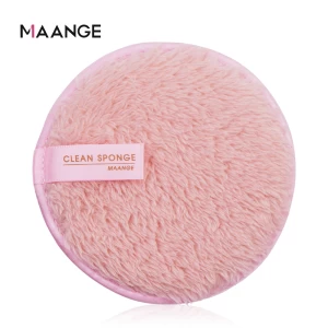 MAANGE Face Skin Cleansing Microfiber Reusable Cosmetic Puff Makeup Remover Pad
