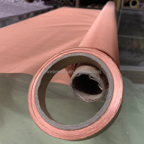 magnetic shielding copper mesh 0.1mmx100 120 mesh 99.6% pure copper wire cloth