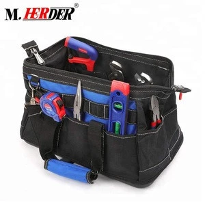 Manfactory 1680D Polyester Tool Bag With Shoulder Strap Strong High Quality Open Tote Tool Bag Large