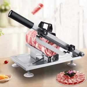 manual frozen meat slicer stainless steel herb cutter for thin slicing nougat bacon beef spam hot pot shabu home use