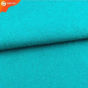 manufacturer free sample 32s 200gsm cotton terry silk cloth fabric for hoodie
