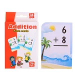 Math English Educational Card Games Words Study Card