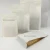 Import matte white flat bottom kraft paper bags with round hole for rice/beans/snack from China