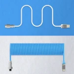Mechanical Keyboard Aviator Connector Cable USB A To Type C for Desktop Computer Aviation Connector Charging