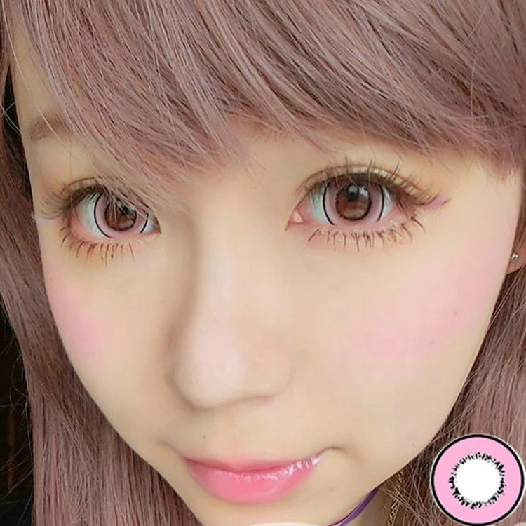 Meetone Donut for dark brown magic cheap price soft colored contact lenses