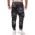 Import Men Camouflage Multi-pocket Slim Overalls Cargo Pants Elastic waist Drawstring male fashion Camo casual trousers from China
