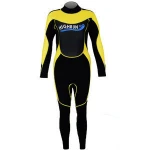 Men' Long Sleeve Yellow and Black Neoprene Surfing and Wetsuit