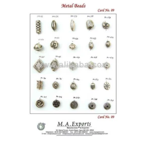 Metal beads and pendants