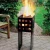 Import Metal Black Charcoal Garden Steel Chimenea Outdoor Heating Fire Pit Chimenea with Storage for Wood from China