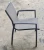 Import metal sling outdoor garden arm chairs  outdoor dining teak arm cafe chair from China