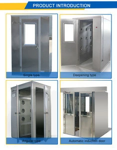 mini  stainless steel clean Blowing wind Intelligent voice air shower room for workshops enterprises factory hotel