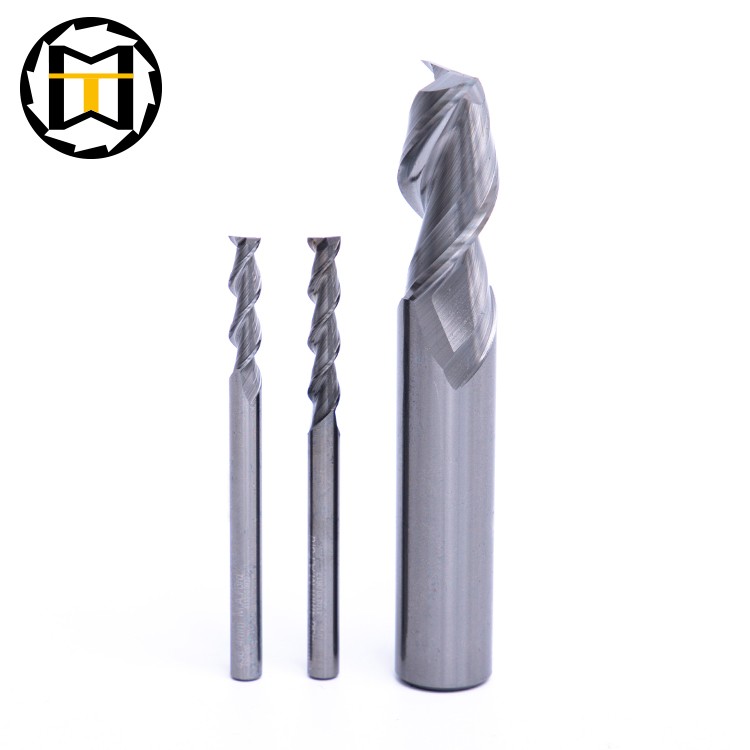 MMT high quality Carbide End Mill 2 Flutes finish and rough sharp or corner radius with bottom wiper