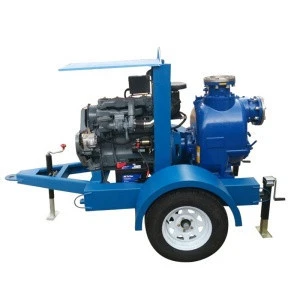 Mobile 3 cylinder diesel injection pump for irrigation , sewage and Mining project