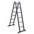 Import Mobile Safety Aluminum Alloy Two Fold Black Multifunctional Ladder from China