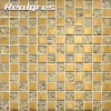 Modern 300x300mm golden silver crystal glass mosaic for the wall and floor