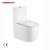 Import Modern Design Bathroom Ceramic Rimless Wall Faced Closed Coupled Toilet with CE WaterMark Wels Soft Close Seat Toilet Suite from China