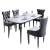 Import Modern design dining room furniture  gold Steel frame 6 chairs dining room sets from China