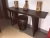 Import Modern design living room bamboo furniture fancy art deco corner long console table from China