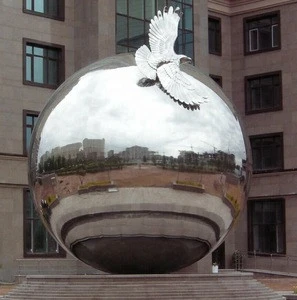Modern Large Outdoor Stainless Steel Sphere Sculpture For Garden Decoration