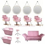Modern Shampoo Chairs Set Hair Salon Wash Station Wholesale Backwash Shampoo Unit