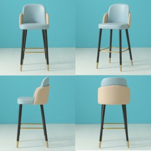 Modern Stainless Steel Dining bar chair  Restaurant Bistro Chair gold color Bar Stool Chair Luxury