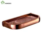Modern Style Bathroom Rose Gold Soap Dish Wall Mounted Shower Soap Holder