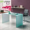 Modern Style Office Furniture Bent Glass Office Table