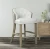 Import Modern Upholstered Bar Stool Dining Chair with Wooden Legs Velvet Chair from China