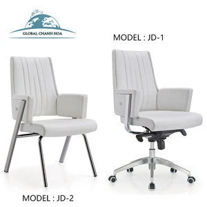 Modern White Ergonomic Leather/pu Meeting Room Furniture Conference Office Chair ( JD-7 JD-8 )