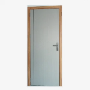 Modern wooden bedroom door design plywood melamine house hotel room interior wood door with frames