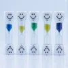 Multiple Color Sand Timer Smiling Face Children Plastic Hourglass