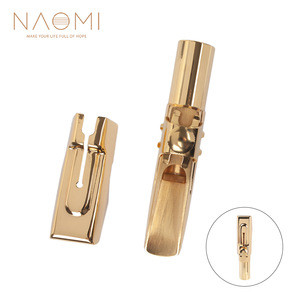 NAOMI Gold Plated Metal Tenor Mouthpiece for Tenor Saxophone Sax Woodwind Tools