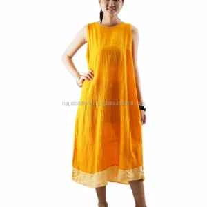 NAPAT Mid-Calf Long Dress Woman Casual Solid Cheap Dress