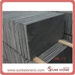 Natural Black Slate Flooring Tiles, Jiujiang Black Slate