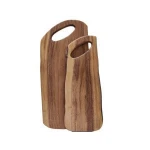 Natural Edge Acacia Wood Chopping Board - Set of 2