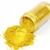 Natural Edible Food Grade Gold Mica Color Pearl Pigment Powder for Sugar Coating Baked Goods