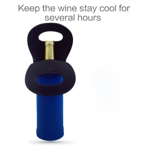 Neoprene Mini Cute Single Bottle Organza Bag Beer Wine Freezer Custom Logo Cooler Bag