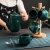 Import New Arrival Thermos Ceramic Porcelain Coffee Tea Pot With 6 Cups Set Wood Frame from China