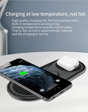 New Coming  3 in 1 Qi Wireless charger Wireless Mobile Phone Charger Fast Charging Station