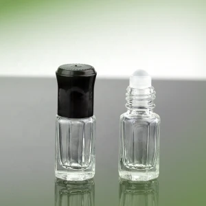 new design clear 3ml roll-on bottle wholesale factory price essential oil bottle with stainless steel roller ball