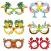 New design Cute Mermaid Favors Funny Paper Party Glasses For Summer Party Childrens Decoration Festival Party Photo Props