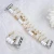 New Design Elastic Luxury Pearl Beaded Watch Strap 40mm 44mm for Apple Watch Series 4 5