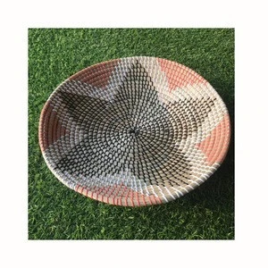 New designed beautiful seagrass wall hanging decor basket/ Hot trend seagrass wall basket