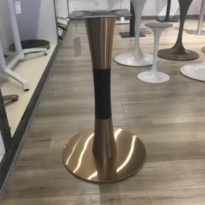new designs   stainless steel  rose gold color   table leg  hardware metal  dinning table base Furniture  accessory