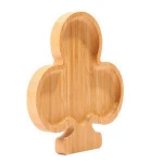 New fashionable cartoon style design wooden breakfast food board serving tray bamboo vegetable dish