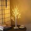 New Fashionable Indoor Use White Birch Christmas Twig Tree with Warm White LED Lighting Decorative Lighting