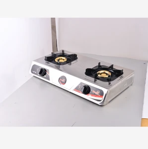 new kitchen cooking appliances built in double burner gas cooker