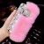 Import New Luxury Crystals Bling Diamond  Fox Rabbit Hair Handmade Phone Case  Fur Designers Phone Case For iphone 11 Girly Phone Case from China