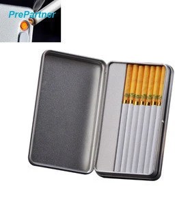 New metal electronic cigarette case with lighter