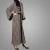 Import New Model Abaya in Dubai Women Printing Jubah with Waist Belt Abaya Jilbab Islamic Clothing from China